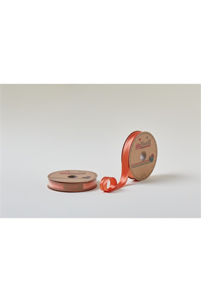 Biye Saten Katlı 028 Turuncu 2 Cm 25 Metre %100 Polyester