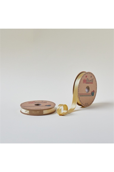 Biye Saten Katlı 055 Gold 2 Cm 25 Metre %100 Polyester