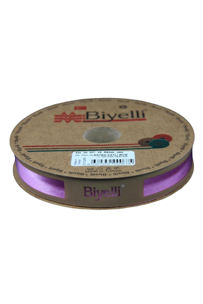 Biye Saten Katlı 068 Gül Kurusu 2 Cm 25 Metre %100 Polyester