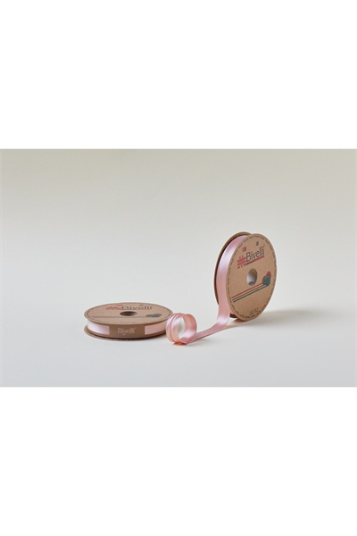 Biye Saten Katlı 097 Pudra 2 Cm 25 Metre %100 Polyester