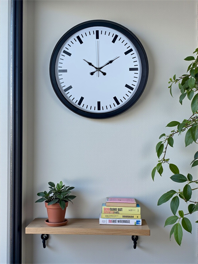 Black & White Baseline 40 Cm Metal Duvar Saati