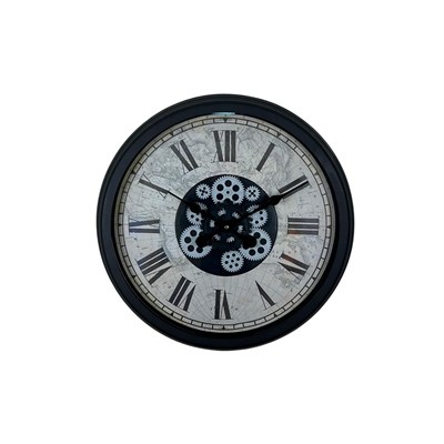 Black Atlas Series 60 Cm Çarklı Duvar Saati