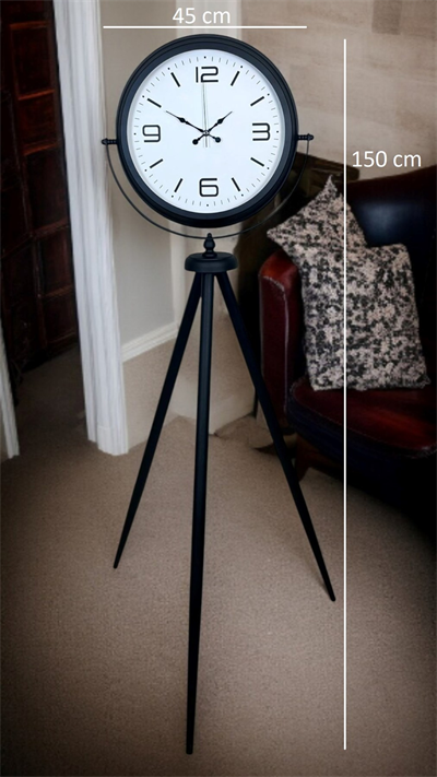 Black Balance Tripod Ayaklı Saat