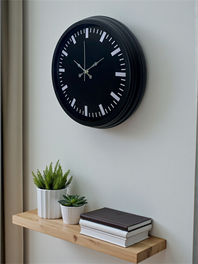 Black Baseline 40 Cm Metal Duvar Saati