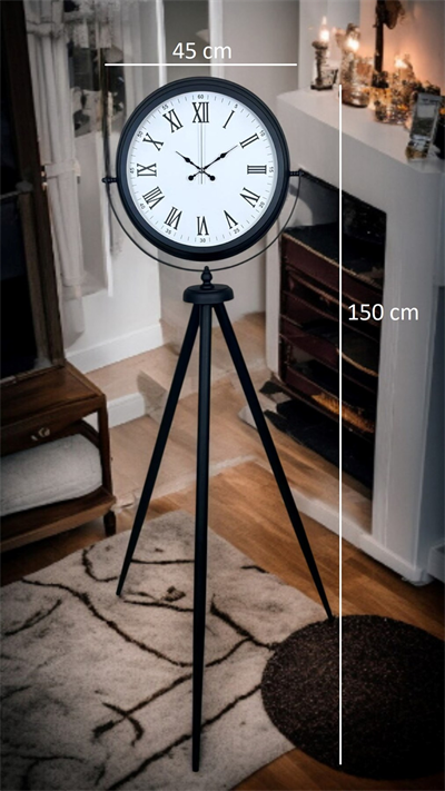 Black Elegance Tripod Ayaklı Saat
