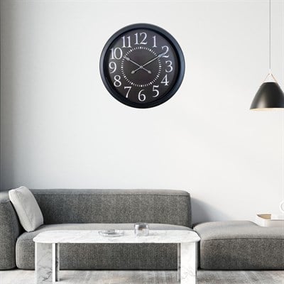 Black Legacy 60 x 60 Cm Metal Duvar Saati