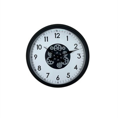 Black Motion 60 Cm Çarklı Duvar Saati