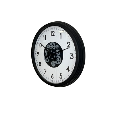 Black Motion 60 Cm Çarklı Duvar Saati