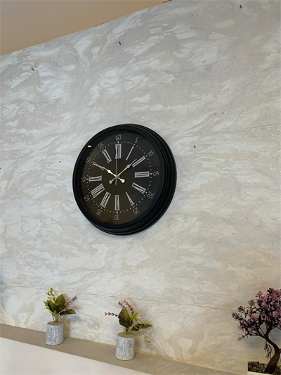 Black Noble 40 Cm Metal Modern Duvar Saati