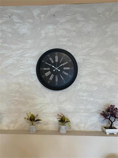 Black Noble 40 Cm Metal Modern Duvar Saati