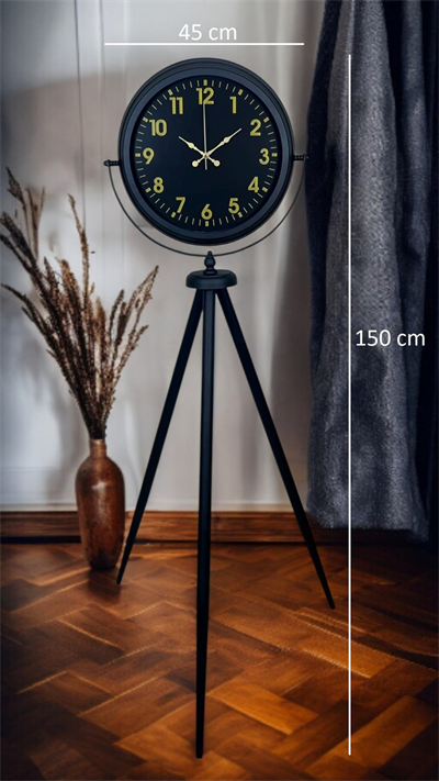 Black Prime Gold Rakamlı Tripod Ayaklı Saat