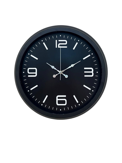 Black Royal Tasarım 40 cm Metal Duvar Saati