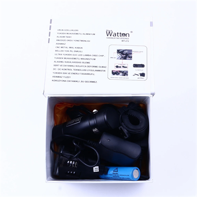 Black Wt-272-profesyonel Bisiklet Lambası