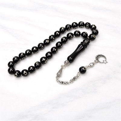 BlackCraft Ayyıldız İşlemeli Küre Model Tespih