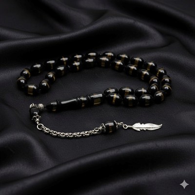 BlackCraft Kehribar Gece Işığı Tespih
