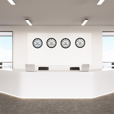 BlackLine 4’lü 36 cm Dünya Saati Seti