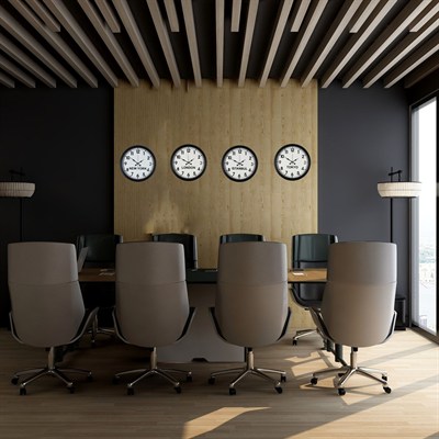 BlackLine 4’lü 36 cm Dünya Saati Seti