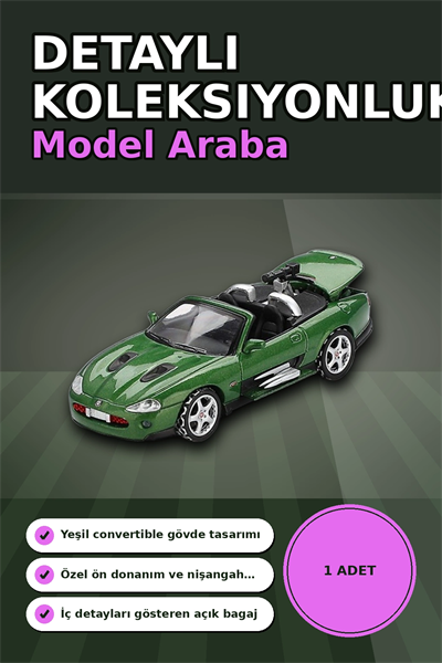 Blister Ambalajlı 1/64 Ölçek Jaguar XKR Model Araba - Diecast Koleksiyon Oyuncağı BX-313357