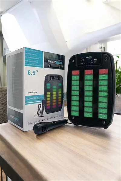 Bluetooth  Hoparlör Mikrofonlu Speaker Taşınabilir Şarjlı