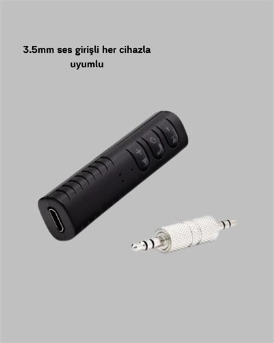 Bluetooth 4.1 Müzik Alıcısı 3.5mm Aux Girişli Mini Kablosuz Adaptör