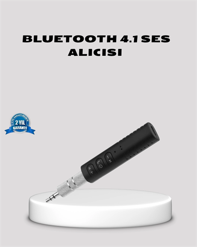 Bluetooth 4.1 Müzik Alıcısı 3.5mm Aux Girişli Mini Kablosuz Adaptör