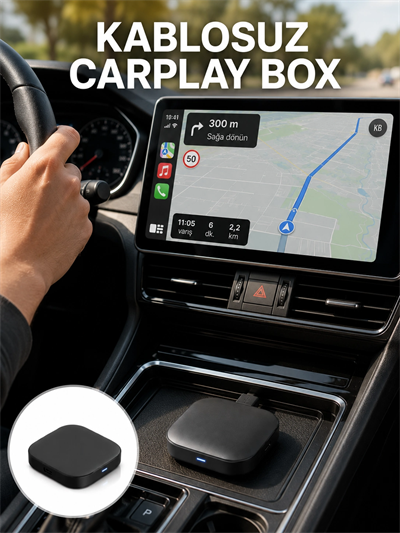 Bluetooth 5.0 Kablosuz Android Auto Araç İçi Adaptör Yeni Nesil