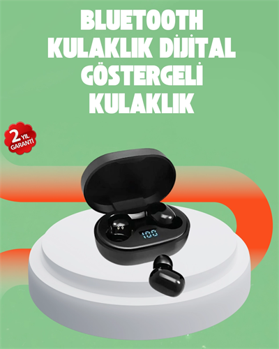 Bluetooth 5.0 Kulaklık – LED Ekranlı Şarj Kutusu