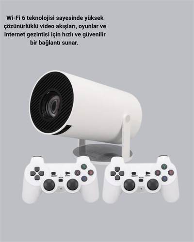 Bluetooth 5.0 ve Wi-Fi 6 Akıllı 4K Projeksiyon