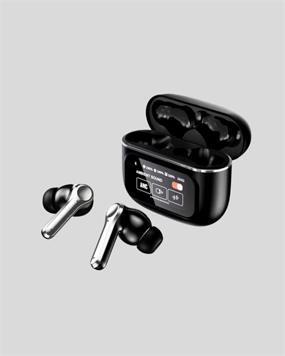 Bluetooth 5.3 ANC Kablosuz Kulaklık – Dokunmatik Kontrol, Dijital Ekran ve Uzun Pil Ömrü