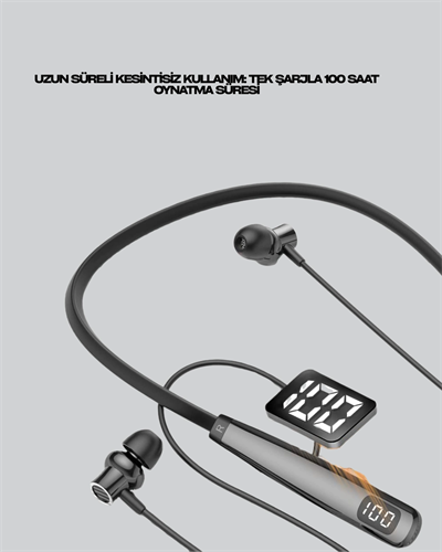 Bluetooth 5.3 Boyun Bantlı Kulaklık – Oyun ve Müzik Modu, SD Kart Desteği