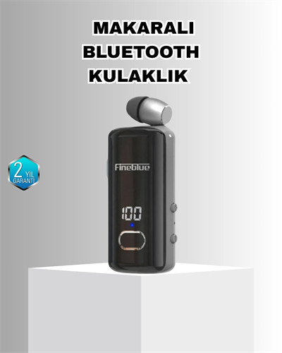 Bluetooth 5.3 Kablosuz Kulaklık Geri Çekilebilir Kablolu ve Ekranlı