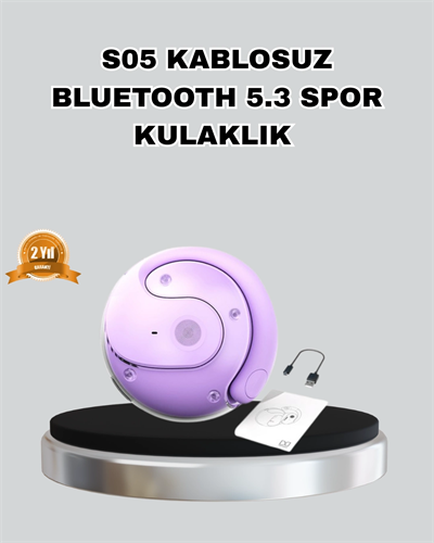 Bluetooth 5.3 S05 Kablosuz Kulaklık IPX4 Spor Uyumlu Suya Dayanıklı Stereo