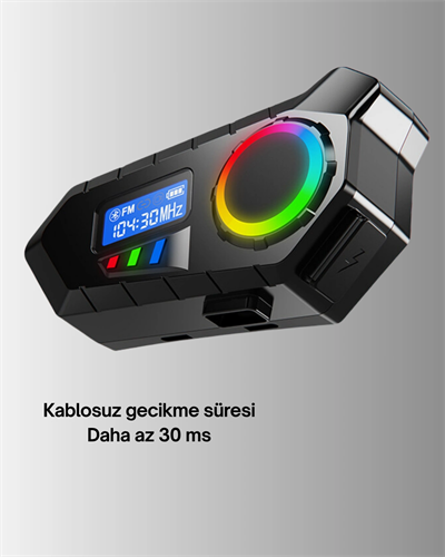 Bluetooth 5.4 Kablosuz Hoparlör IP65 Su Geçirmez ve 40 Saat Uzun Pil Ömürlü
