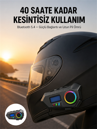 Bluetooth 5.4 Kablosuz Hoparlör IP65 Su Geçirmez ve 40 Saat Uzun Pil Ömürlü
