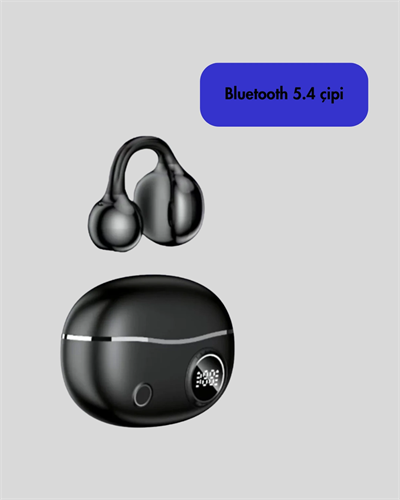 Bluetooth 5.4 Kablosuz Kulaklık – Açık Kulak Güvenli Tasarım ve Hızlı Şarj Özelliği