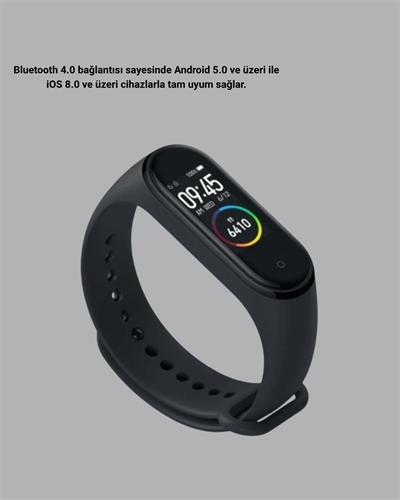 Bluetooth Akıllı Bileklik Spor Modlu Kalp Atış Takipli Uyku Analizli