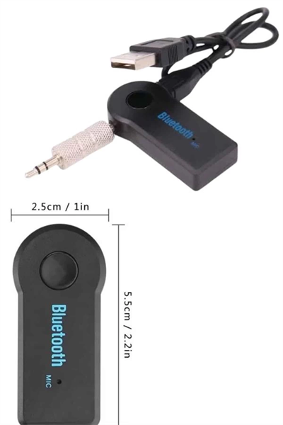 Bluetooth Araç Kiti Aux Çıkışlı  Telefon Müzik Alıcı Tüm Cihazlara Uyumlu