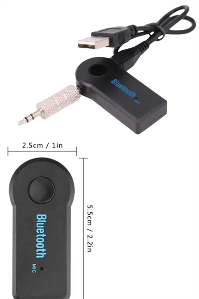 Bluetooth Araç Kiti Aux Çıkışlı  Telefon Müzik Alıcı Tüm Cihazlara Uyumlu