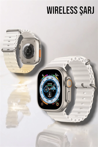 Bluetooth Bağlantılı 49MM Dokunmatik Akıllı Saat Sağlık ve Spor Takip Özellikli