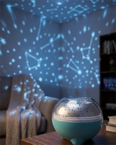 Bluetooth Bağlantılı Gece Lambası Yıldız Projeksiyon Işığı 7 Renk Efekti ve Zamanlayıcı Fonksiyonlu