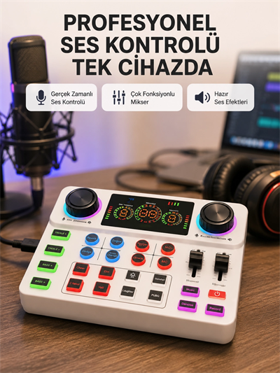 Bluetooth Bağlantılı Karaoke ve Yayın Ses Kontrol Ünitesi