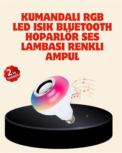 Bluetooth Bağlantılı RGB LED Ampul – Şık ve Fonksiyonel