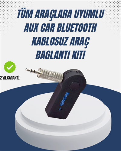 Bluetooth Destekli AUX Müzik ve Konuşma Cihazı