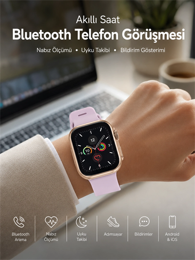 Bluetooth Görüşmeli Akıllı Saat, Sağlık Takibi ve Akıllı Bildirim Özellikleriyle Günlük Hayatınızı Kolaylaştırır