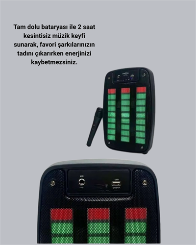 Bluetooth Hoparlör – Kablosuz Bağlantı, 2 Saat Müzik Süresi