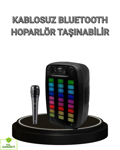Bluetooth Hoparlör – Kablosuz Bağlantı, 2 Saat Müzik Süresi