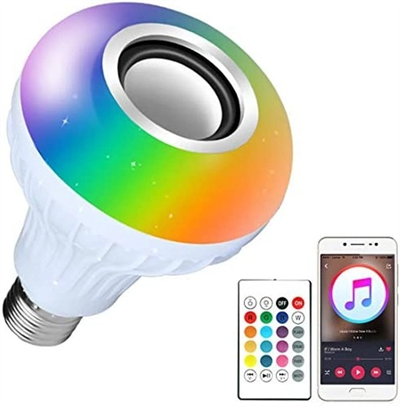 Bluetooth Hoparlör Akıllı Led Ampul Lamba Bx40