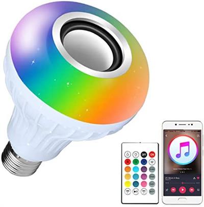 Bluetooth Hoparlör Akıllı Led Ampul Lamba (3936)