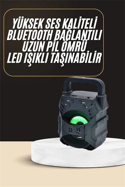 Bluetooth Hoparlör Android ve İOS Uyumlu Ses Bombası USB Girişli Taşınabilir