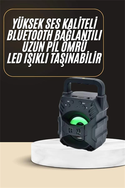 Bluetooth Hoparlör Android ve İOS Uyumlu Ses Bombası USB Girişli Taşınabilir